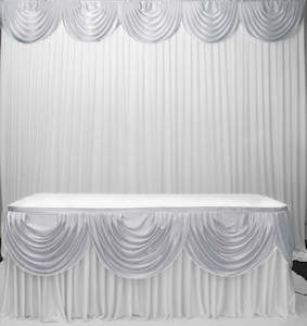 Ice Silk Satin 3m Swag  - Silver