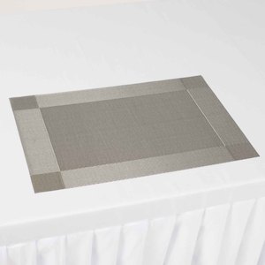 Woven Place Mats - Silver