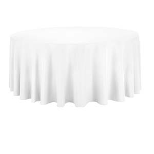 The Look Red Gold Green White Christmas Setting: White Round Tablecloth (260cm)