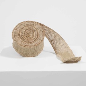 The Look Red Tulle And Hessian Boho Christmas: Hessian Roll / Ribbon - 5cm x 10m