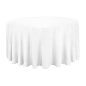 Round Banquet Table 2 4m Wide: White Round Tablecloth (320cm)