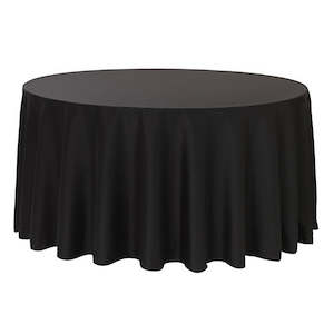 Black Round Tablecloth (320cm)