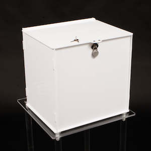 Wishing Wells: Wishing Well Wedding Card Box - White Acrylic