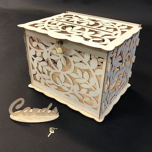 Wishing Well Wedding Card Box - Floral