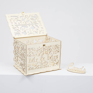 Wishing Well Wedding Card Box - Mr & Mrs Floral