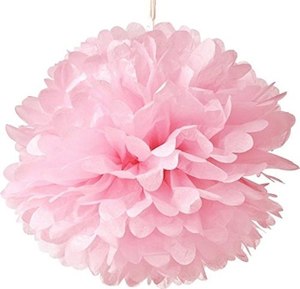 Pom Poms: Paper Pom Poms - Light Pink (35cm)