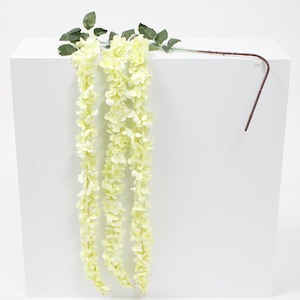 CLEARANCE Large Premium Hanging Wisteria Garland - Yellow (1.6m)