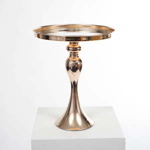 Gold Cake Stand - 25cm wide, 31cm tall