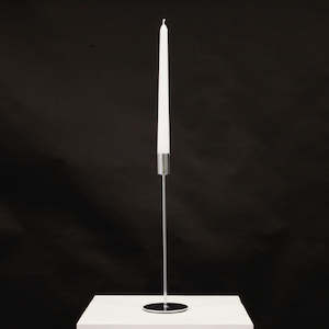 Candle Holders And Candelabra: Taper Candle Holders - Silver (28cm)