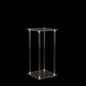 Metal Wedding Arches Centrepieces And Decoration Frames: Clear Acrylic Plinth 60cmx29cmx29cm