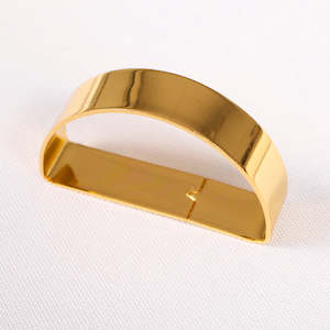 Christmas Napkin Rings: Arched Napkin Ring - Metallic Gold