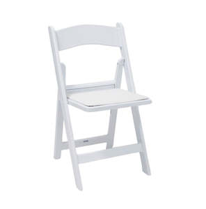 Chairs: Americana Chair - White Outdoor Folding Chairs