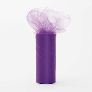 Small Soft Tulle Fabric Roll - Purple (15cmx22m)
