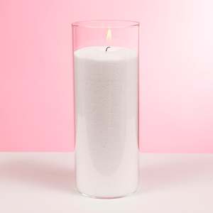 Round Christmas Tablecloths: Glass Cylinder Vase (8x20cm)