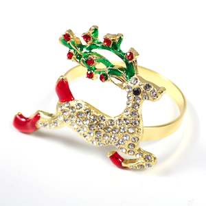 Christmas Napkin Rings: Christmas Napkin Ring - Reindeer