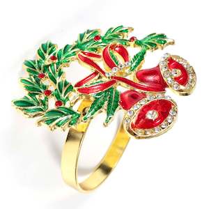 Christmas Napkin Ring - Bells