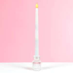 LED Flameless Taper Candle - White