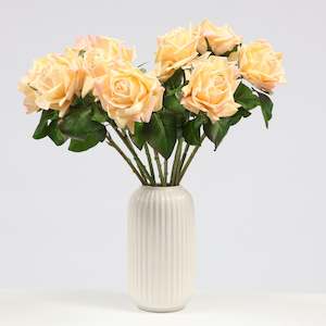 Outdoor Events: Artificial Rose Blossomed Stem - Peach