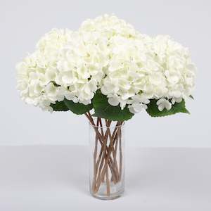 Artificial Hydrangea - White