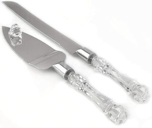 Charger Plates: Cake Knife & Server Set - Silver (2pc)