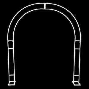 Plain Wedding Arch / Stand - White