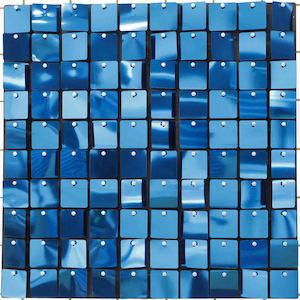 Sequin Shimmer Wall Backdrop Panels - Blue