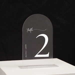 Acrylic Sign - Clear (20cm)