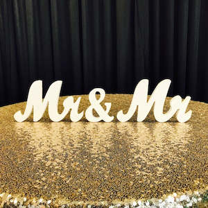CLEARANCE Mr & Mr Wooden Letter Set