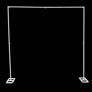 Square Wedding Stand Arch Decoration Frame - White (2.2m Non-Adjustable)
