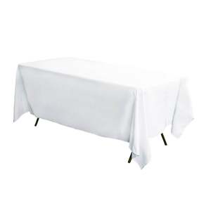 Premium Rectangle Tablecloth - White (153x320cm)