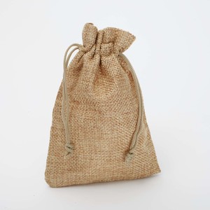 CLEARANCE Hessian Gift / Favour Bag - Gold