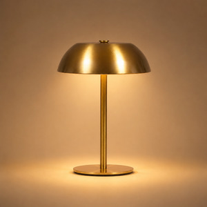 Christmas Table Linen And Decorations: Portable Rechargeable Table Lamp - Gold Dome