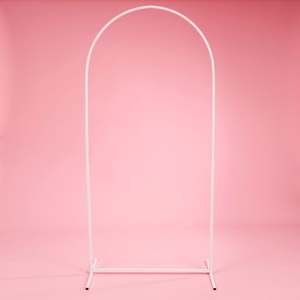 Outdoor Events: Arched Height Adjustable Freestanding Sign / Frame - White (90cm x 180cm)
