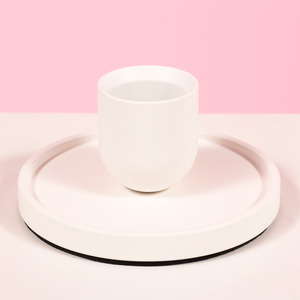 Outdoor Events: Metal Taper Candle Holder - Large - White