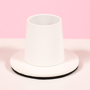 Outdoor Events: Metal Taper Candle Holder - Small - White