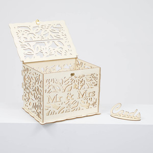 Outdoor Events: CLEARANCE Wishing Well Wedding Card Box - Mr & Mrs Floral