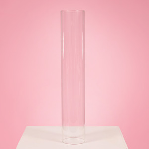 Candle Holders And Candelabra: Glass Candle Sleeve (6.5x35cm)
