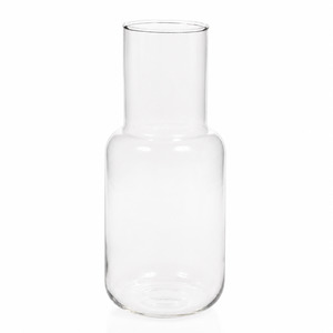 Glass Bottle Vase - Clear (9x21cm)
