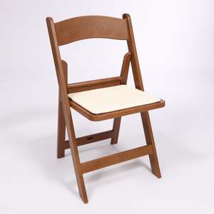 Americana Outdoor Folding Chair - Brown Wood Style