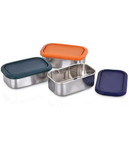 Lunch Boxes: Meals In Steel Airtight Rectangular Snack Container