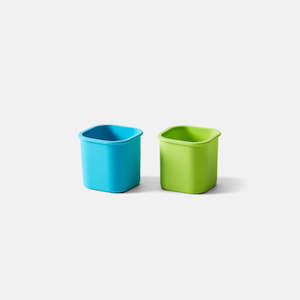 Planetbox Lunchboxes: PlanetBox Silicon Pods Flexible Tropical Cups 2 Pack (Launch and Shuttle)