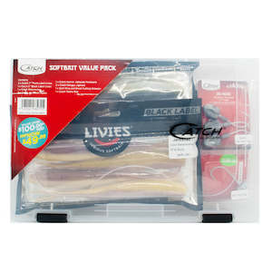 Catch Softbait Value Pack with Tackle Box