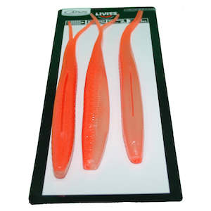 Catch Black Label Livies Softbaits: Catch 10" Black Label Livies Softbait Glowing Gurnard UV + Glow 3 Pack