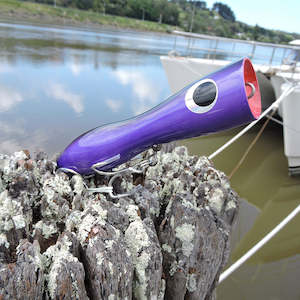 Poppers Stickbaits Topwater Lures: Kingfish Popper - Purple Snapper Tackle Balsawood Popper