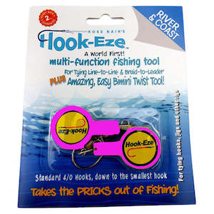 Fishing Knot Tool: Hook Eze Fishing Knot Tying Tool Twin Pack in Pink