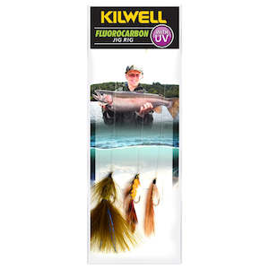 Freshwater Lures Jigs Rigs: Kilwell UV Freshwater Jig Rig GM/PG/WB Mix 4