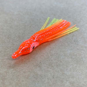 Boat Fishing Terminal Tackle: Orange Squid Skirts 5 Pack