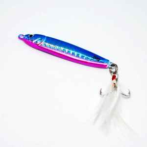 Micro Jigs: Snapper Tackle Kahawai Jig – Holographic Blue Metal Fishing Lure