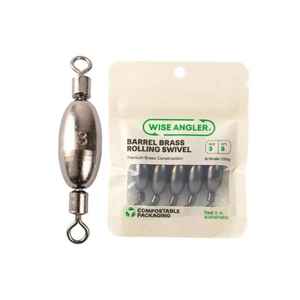 Best Selling: Wise Angler Barrel Brass Weight Rolling Swivel – Power, Precision & Simplicity