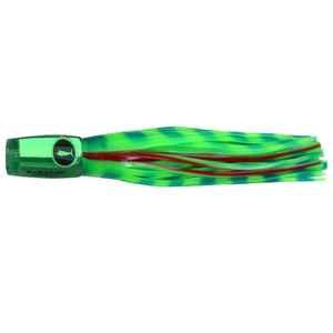 Bluewater 10” Popper Trolling Skirt – Lumo Green Lure